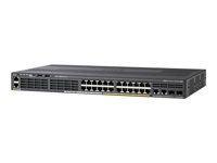 Cisco Catalyst 2960X-24TS-LL - Prepínac - rízený - 24 x 10/100/1000 + 2 x gigabitu SFP - desktop, Lze montovat do rozvadece - repasováno
