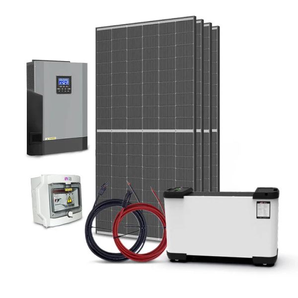 TRINA 1820Wp ostrovní solární sestava, LiFePO4 Solarfam 51,2V 142Ah 7,2 kWh, měnič 48V/230VAC 5500W