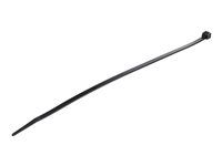 Startech 10"(25cm) Cable Ties, 1/8"(4mm) wide, 2-5/8"(68mm) Bundle Diameter, 50lb(22kg) Tensile Strength, Nylon Self Locking Zip Ties w/Curved Tip, 94V-2/UL Listed, 1000 Pack, Black - Nylon 66 Plastic - TAA (CBMZT10BK) - Kabelová stahovací páska - 25.4 cm - cerná - kompatibilní s TAA (balení 1000)