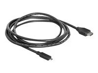 Kabel HDMI s ethernetem - HDMI s piny (male) do 19 pin micro HDMI Type D s piny (male) - 2 m