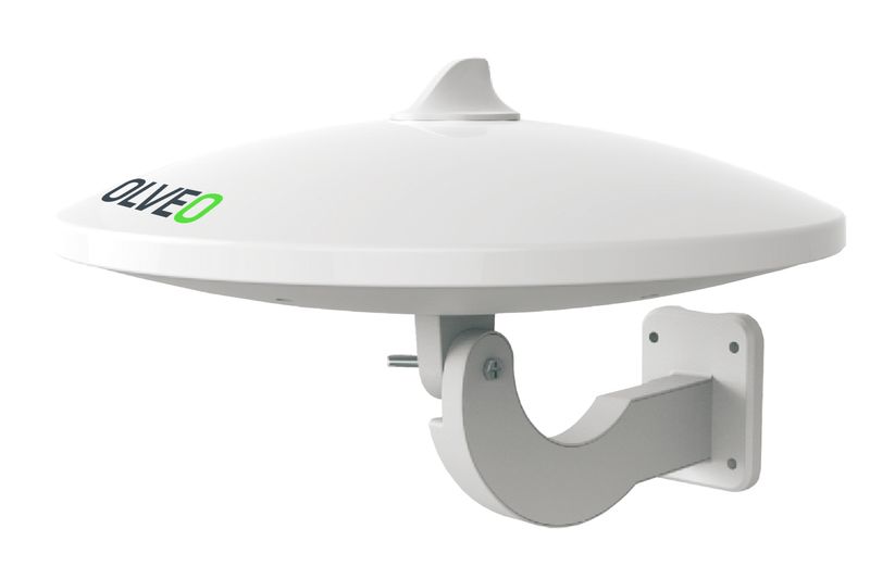 EVOLVEO Jade 1, aktivní venkovní anténa FM/DAB+/DVB-T2, filtr LTE,4G,5G