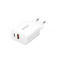 INTENSO W30AC, 2x USB A/C, Nabíječka, 30W, bílá