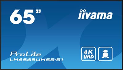 65" iiyama LH6565UHSB-B1:IPS,4K UHD,Android,24/7