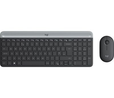 PROMO set Logitech slim Wireless MK470 graphite US