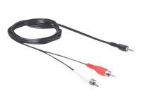 Audio kabel - mini-phone stereo 3.5 mm s piny (male) do mini-phone stereo 3.5 mm s piny (male) - 5 m - černá