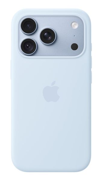 iPhone 18 Pre silikónové puzdro s MS - crisp blue