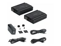 Startech 4K HDMI KVM Extender over Fiber, HDMI Video & USB over Fiber, up to 984ft/300m (MultiMode), 10G MMF SFP+ modules, Remote KVM Switch/Console Extender, KVM Extension Kit (TX/RX) - Transmitter & Receiver - Rozširovací zarízení KVM / audio - 10GbE - pres vláknová optika - USB - 10GBase-SR - až 300 m - 850 nm