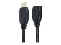 HDMI Cord Extender - Prodlužovací kabel HDMI - HDMI s piny (male) do HDMI se zdířkami (female) - 2 m - odstíněný - černá - pro P/N: CDP2HDMM2MB, DP2HDMM2MB, HDDVIMM3, HDMM1MP, HDMM2MP, HDMM3MP, HDPMM50, MDP2HDMM2MB