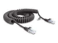 Delock - Sítový kabel - RJ-50 (M) do RJ-50 (M) - 2 m - 5 mm - UTP - CAT 5e - svinutý, provedení bez hrbolku - cerná