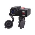 Nabíječka USB STU 34701 s voltmetrem a CL zásuvkou na motocykl