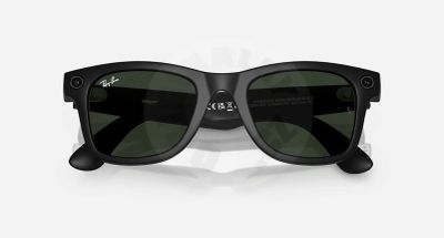 Meta Ray-Ban Gen1 Wayfarer - Matte Black/Clear to Graphite Green Transitions