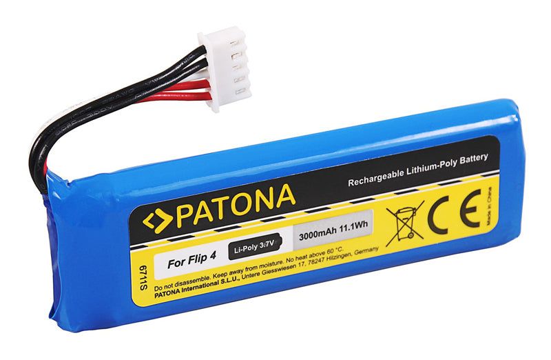 Baterie pro reproduktory JBL Flip 4 3000mAh Li-Pol 3,7V PATONA PT6711