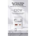 MEGATECH, Rýchlonabíjačka 2x USB-C/1x A, 70W, biel