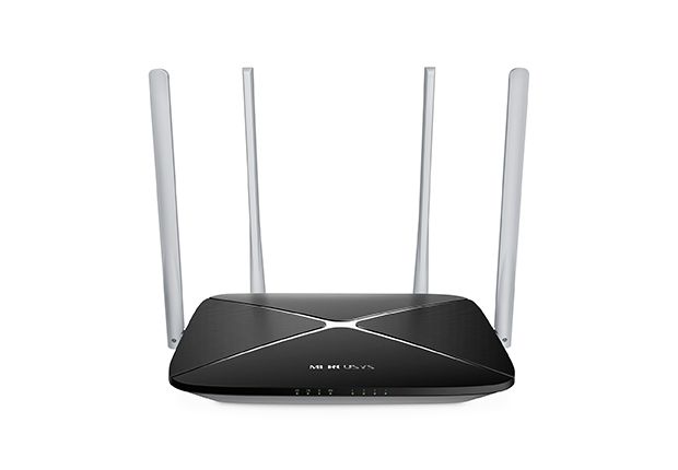 Mercusys AC12 1200Mbps WiFi AC router, 5x10/100 RJ45, 4x anténa