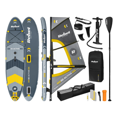 Paddleboard windsurf set REBEL RBA-4513 Grey