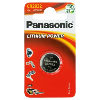 Baterie CR2032 PANASONIC lithiová 1ks / blister