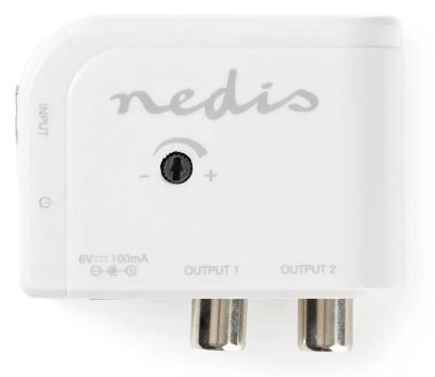 NEDIS Anténní zesilovač NEDIS SAMP40020WT 10 dB 2 výstupy