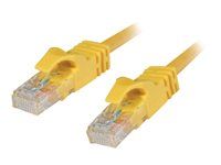 Patch kabel - RJ-45 (M) do RJ-45 (M) - 7 m - UTP - CAT 6 - lisovaný, provedení bez hrbolků, licna - žlutá