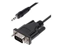 StarTech 3ft (1m) DB9 to 3.5mm Serial Cable for Serial Device Configuration, RS232 DB9 Male to 3.5mm Cable for Calibrating Projectors, Digital Signage, and/or TVs via Audio Jack - Al-Mylar EMI Shielding (9M351M-RS232-CABLE) - Sériový kabel - DB-9 (M) do mini-phone stereo 3.5 mm (M) - 1 m - lisovaný, krídlové šrouby - cerná