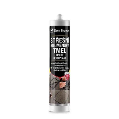 Tmel střešní bitumenový DEN BRAVEN DenBit Roofplast černý 310ml