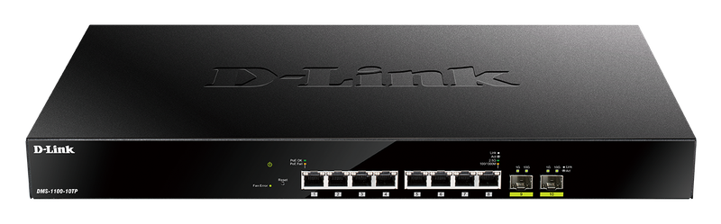 D-Link DMS-1100-10TP 10-Port Multi-Gigabit PoE Smart Managed Switch
