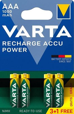 Varta Accu AAA 3+1x R2U 1000 mAh