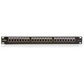 Patch panel 24port cat.5e STP black 606029