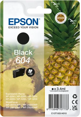 EPSON Singlepack Black 604 Ink