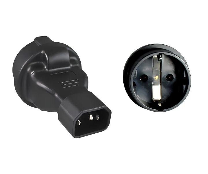 PremiumCord Adaptér IEC C14 M - SCHUKO CEE 7/3 F