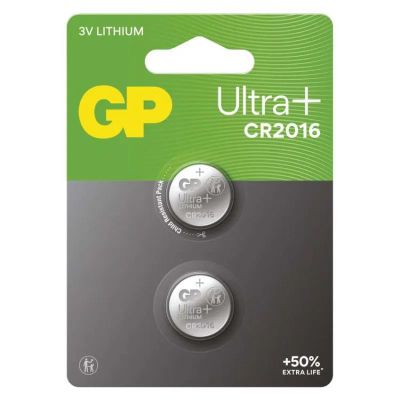 Baterie CR2016 GP Ultra Plus Lithium 2ks