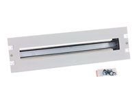 19 instala?ní panel 3U plechový DIN lišta s krytem RAL9005