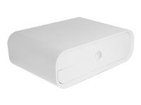 Monitor Stand with two Drawers white