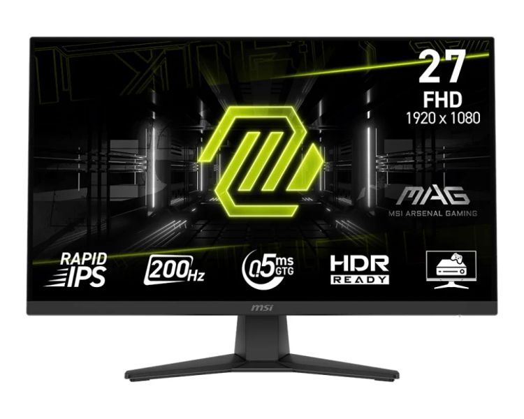 MSI MAG/272F/27"/IPS/FHD/200Hz/0,5ms/Černá/3R