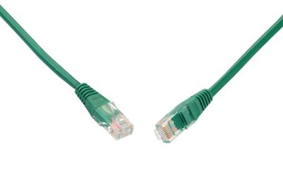 SOLARIX patch kabel CAT5E UTP PVC 1m zelený non-snag proof