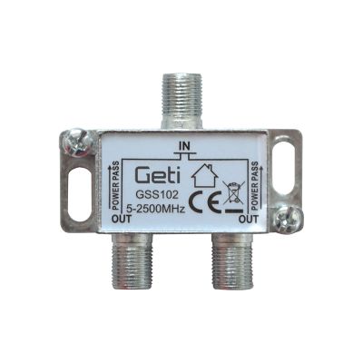 Anténní rozbočovač GETI GSS102  2 výstupy