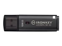 Kingston IronKey Locker+ 50 G2 - Jednotka USB flash - šifrovaný - 128 GB - USB 3.2 Gen 1 - kompatibilní s TAA