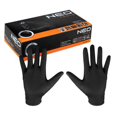 NEO 97-691-XL Nitrilové rukavice, černé, XL 100 ks