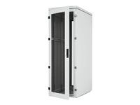 19 stojanový rozvaděč 27U/600x800mm plechové dveře, pro klima jed. IP54 nosnost 800kg světle šedý RAL7035