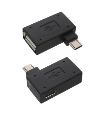 OTG čierny MicroUSB adaptér USB + MicroUSB (E)