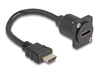 D-Type HDMI cable male to female black 2