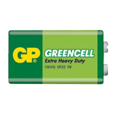 Baterie 6F22 (9V) Zn-Cl GP Greencell 1 ks / shrink