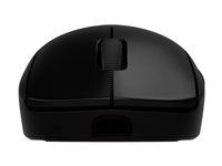 Myš - hraní - pravák a levák - optický - 8 tlačítka - bezdrátový, kabelové - 2.4 GHz, USB - přijímač USB Logitech LIGHTSPEED - černá