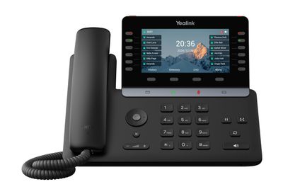 Yealink SIP-T85W SIP telefon, PoE, 5,5"bar. LCD, GigE, 16 SIP účtů, BT, Wi-Fi 6