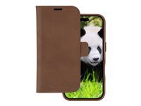 Pouzdro s klopou pro mobilní telefon - kompatibilita s MagSafe - kůže full-grain - dark tan - pro Apple iPhone 16