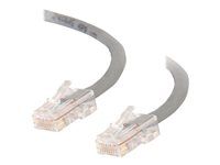 Křížový kabel - RJ-45 (M) do RJ-45 (M) - 50 cm - UTP - CAT 5e - licna, uniboot - šedá