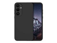 Zadní kryt pro mobilní telefon - plast, silikon, recyklovatelný plast - noční čerň - pro Samsung Galaxy A55