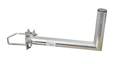 Anténní držák 50 na stožár s úhelníkem rozteč třmenu 150mm průměr 42mm výška 16cm
