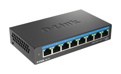 D-Link DMS-108/E 8-port 2.5G Multi-Gigabit QoS IGMP Snooping Switch