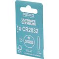 DELTACO Ultimate CR2032, Knoflíkové baterie, 1ks