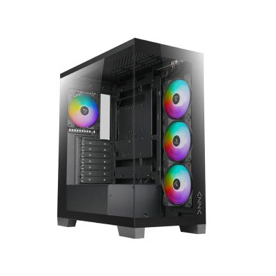 AZZA CSAZ-570 Cove Black Gaming Case, PC Skříň